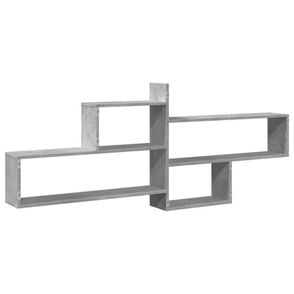Étagère murale gris béton 167,5x18x68 cm bois d'ingénierie