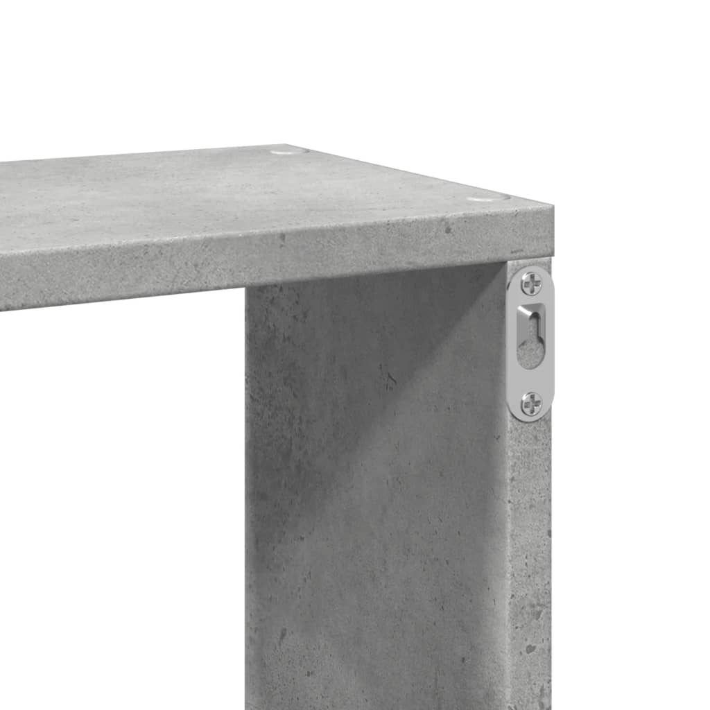 Étagère murale gris béton 167,5x18x68 cm bois d'ingénierie