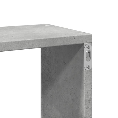Étagère murale gris béton 167,5x18x68 cm bois d'ingénierie