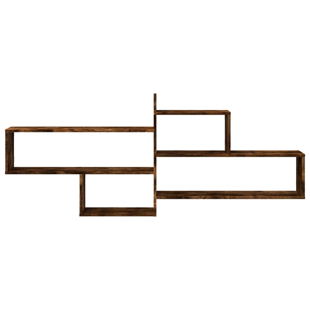Étagère murale chêne fumé 167,5x18x68 cm bois d'ingénierie
