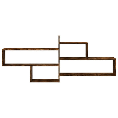 Étagère murale chêne fumé 167,5x18x68 cm bois d'ingénierie