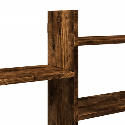 Étagère murale chêne fumé 167,5x18x68 cm bois d'ingénierie