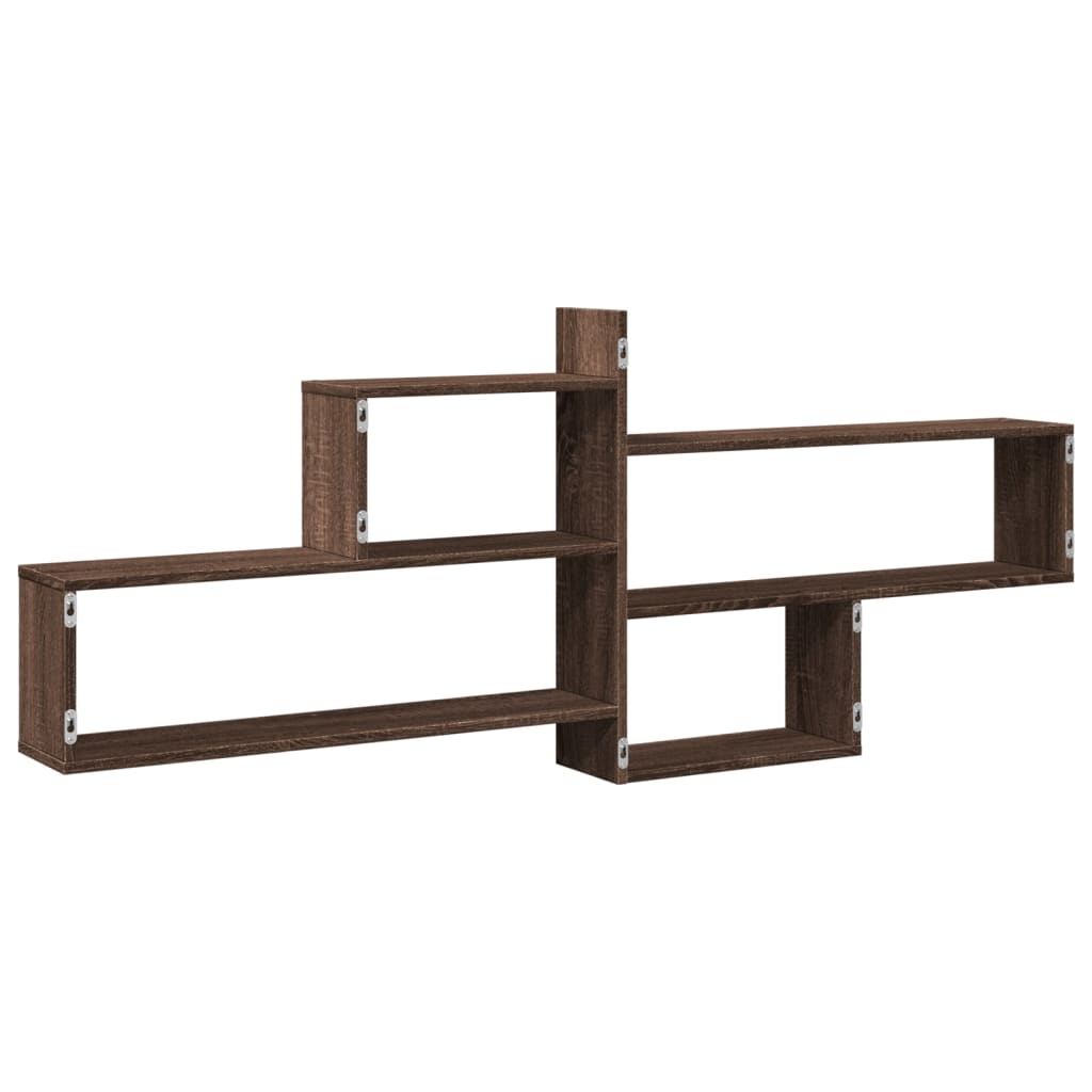 Étagère murale chêne marron 167,5x18x68 cm bois d'ingénierie