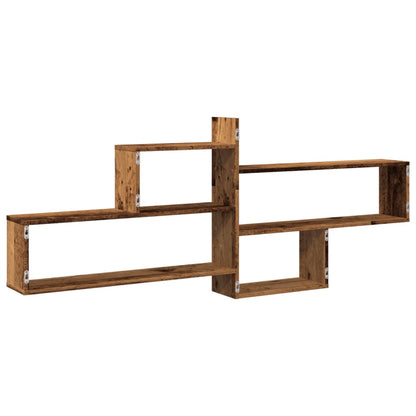 Étagère murale vieux bois 167,5x18x68 cm bois d'ingénierie
