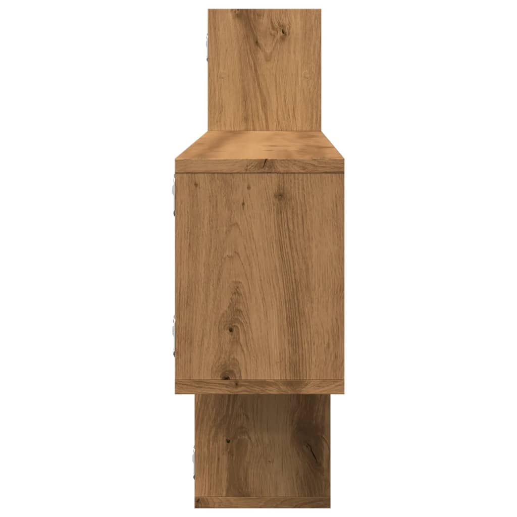 Étagère murale chêne artisanal 167,5x18x68 cm bois ingénierie