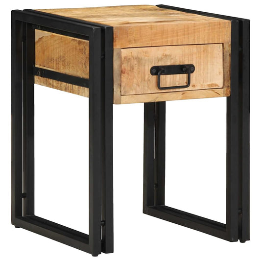 Table d'appoint Marron 40 x 40 x 50 cm bois de manguier massif
