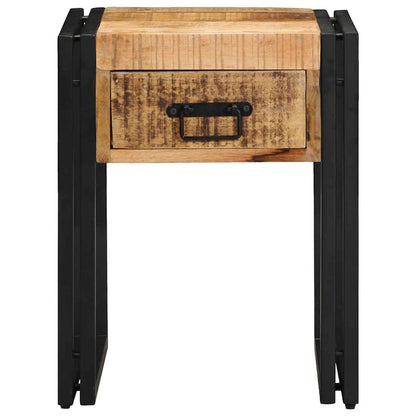 Table d'appoint Marron 40 x 40 x 50 cm bois de manguier massif
