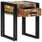 Table d'appoint 40 x 40 x 50 cm bois de récupération massif