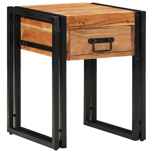 Table d'appoint Marron 40 x 40 x 50 cm Bois d'acacia massif