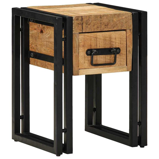 Table d'appoint Marron 30 x 30 x 40 cm bois de manguier massif