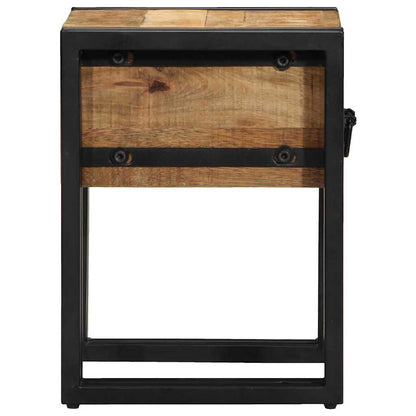 Table d'appoint Marron 30 x 30 x 40 cm bois de manguier massif