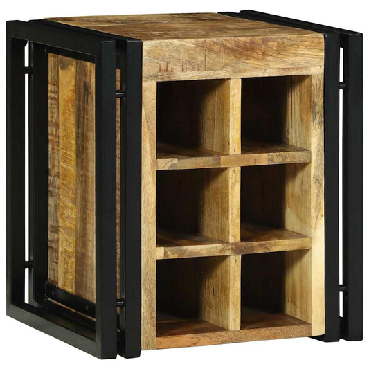 Étagère à vin Marron 34.5 x 35 x 39 cm Bois de manguier massif