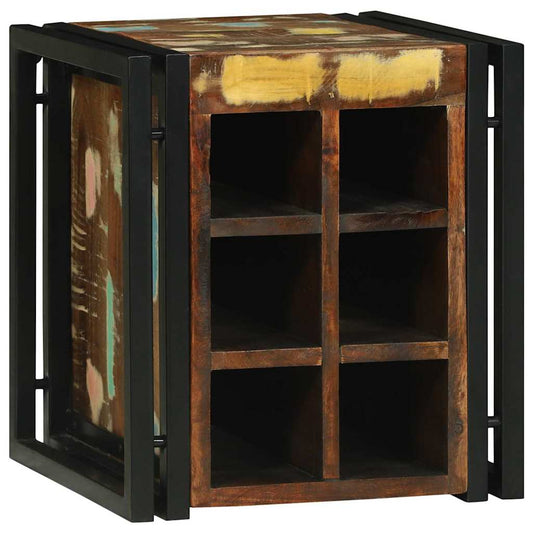 Étagère à vin 34.5 x 35 x 39 cm Bois massif de récupération