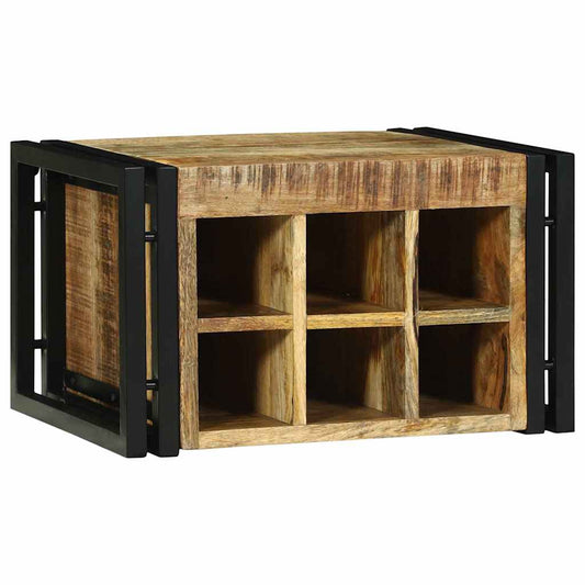 Étagère à vin 46 x 35 x 27.5 cm Bois de manguier massif