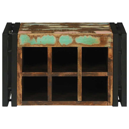 Étagère à vin 46 x 35 x 27.5 cm Bois massif de récupération