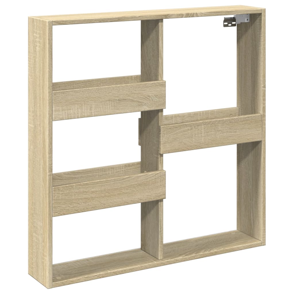 Armoire murale chêne sonoma 80x15x80 cm bois d'ingénierie