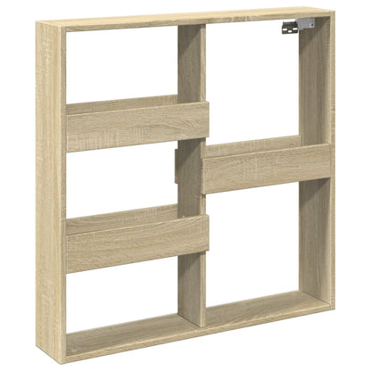 Armoire murale chêne sonoma 80x15x80 cm bois d'ingénierie