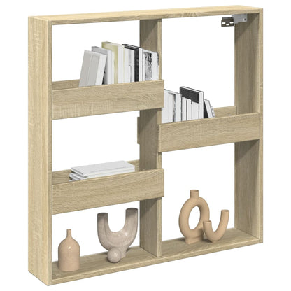 Armoire murale chêne sonoma 80x15x80 cm bois d'ingénierie
