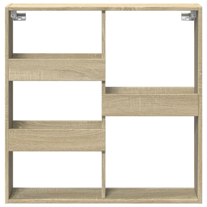Armoire murale chêne sonoma 80x15x80 cm bois d'ingénierie