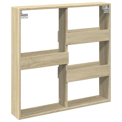Armoire murale chêne sonoma 80x15x80 cm bois d'ingénierie