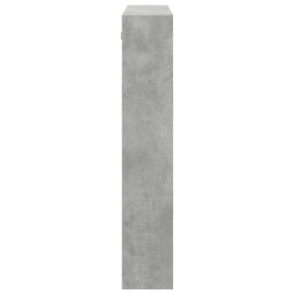Armoire murale gris béton 80x15x80 cm bois d'ingénierie