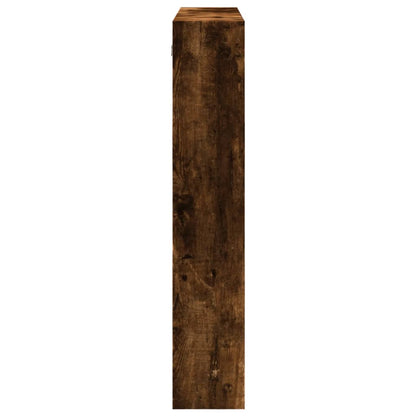 Armoire murale chêne fumé 80x15x80 cm bois d'ingénierie