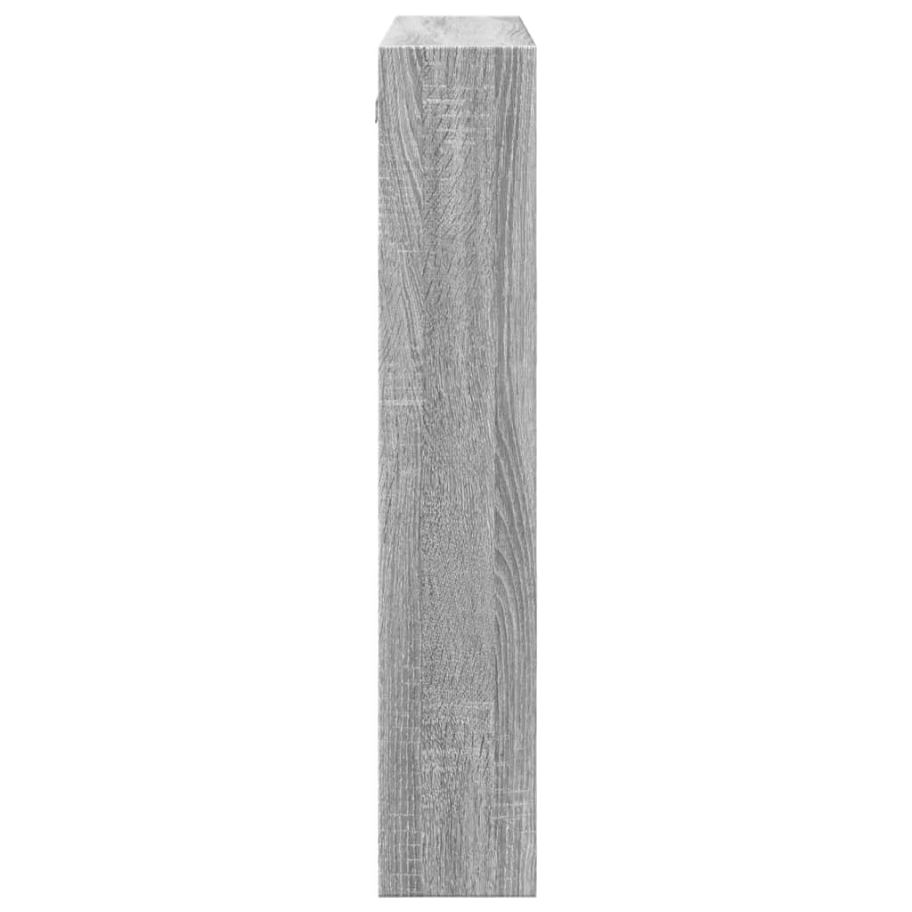 Armoire murale sonoma gris 80x15x80 cm bois d'ingénierie