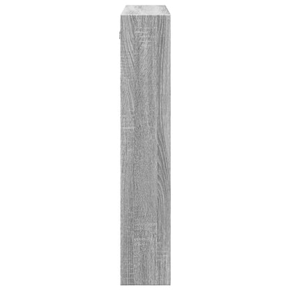Armoire murale sonoma gris 80x15x80 cm bois d'ingénierie