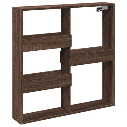 Armoire murale chêne marron 80x15x80 cm bois d'ingénierie