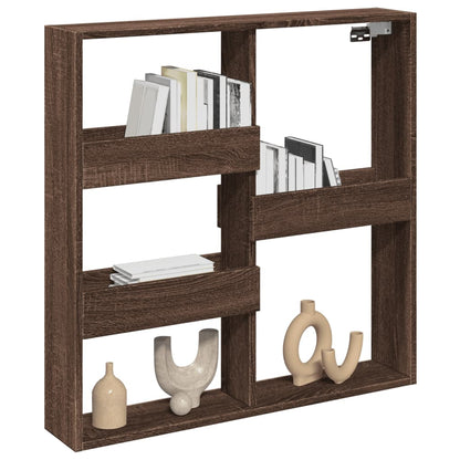 Armoire murale chêne marron 80x15x80 cm bois d'ingénierie