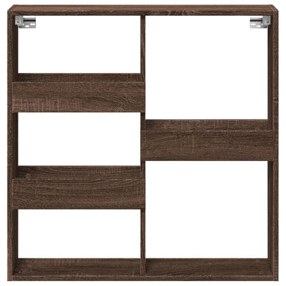 Armoire murale chêne marron 80x15x80 cm bois d'ingénierie