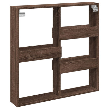 Armoire murale chêne marron 80x15x80 cm bois d'ingénierie