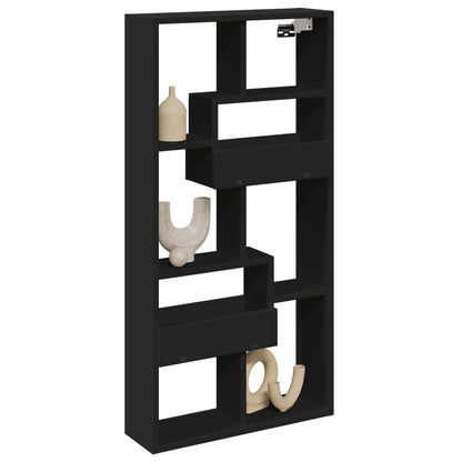 Armoire murale noir 50x15x100 cm bois d'ingénierie
