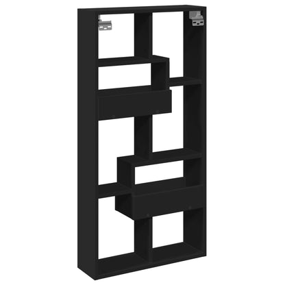 Armoire murale noir 50x15x100 cm bois d'ingénierie