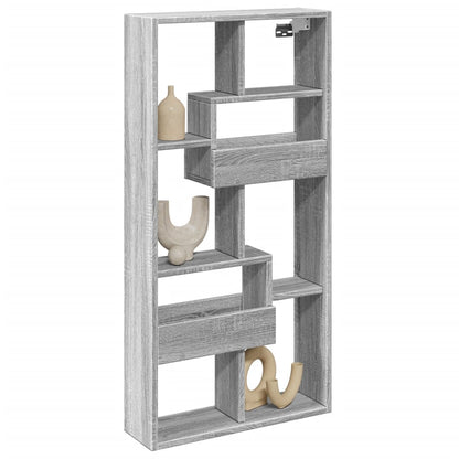 Armoire murale sonoma gris 50x15x100 cm bois d'ingénierie