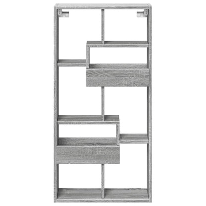 Armoire murale sonoma gris 50x15x100 cm bois d'ingénierie