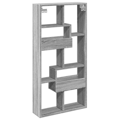 Armoire murale sonoma gris 50x15x100 cm bois d'ingénierie