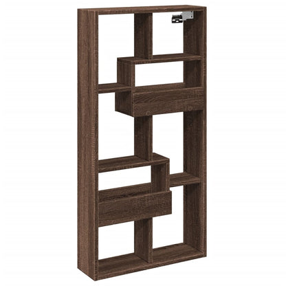 Armoire murale chêne marron 50x15x100 cm bois d'ingénierie