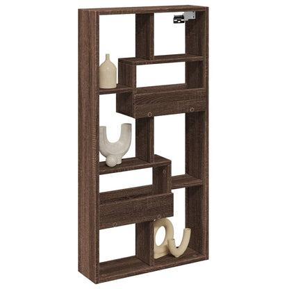 Armoire murale chêne marron 50x15x100 cm bois d'ingénierie