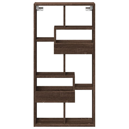 Armoire murale chêne marron 50x15x100 cm bois d'ingénierie
