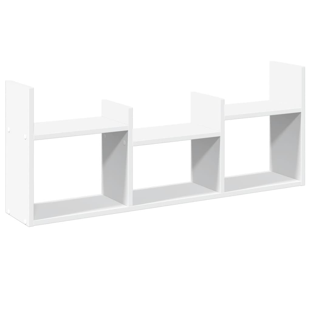Armoire murale 100x18x40 cm blanc bois d'ingénierie