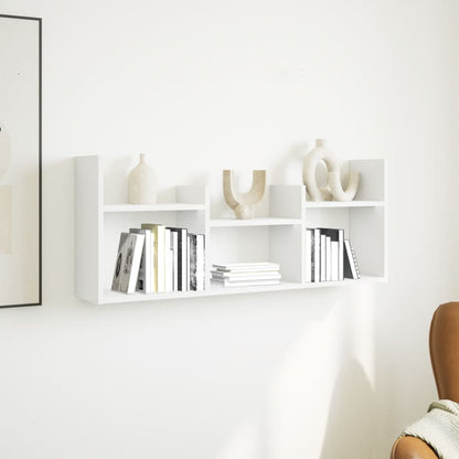 Armoire murale 100x18x40 cm blanc bois d'ingénierie