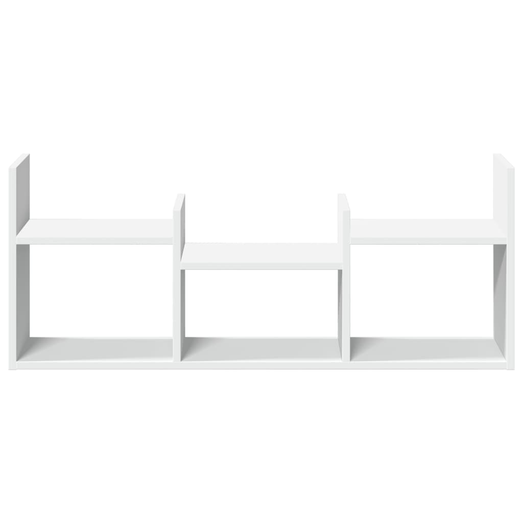 Armoire murale 100x18x40 cm blanc bois d'ingénierie