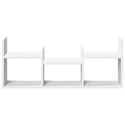 Armoire murale 100x18x40 cm blanc bois d'ingénierie
