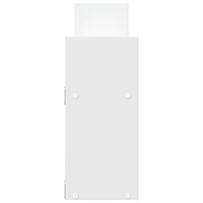Armoire murale 100x18x40 cm blanc bois d'ingénierie