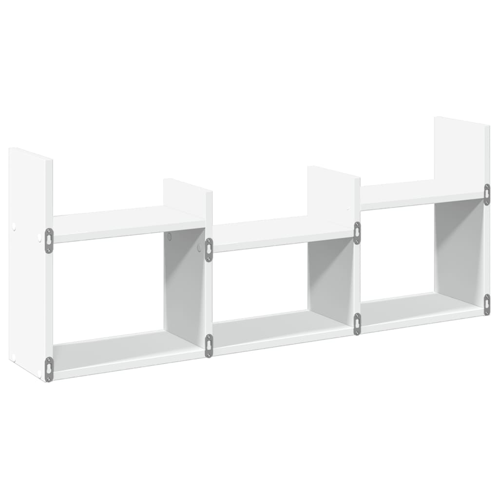 Armoire murale 100x18x40 cm blanc bois d'ingénierie