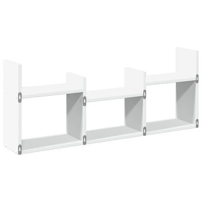 Armoire murale 100x18x40 cm blanc bois d'ingénierie