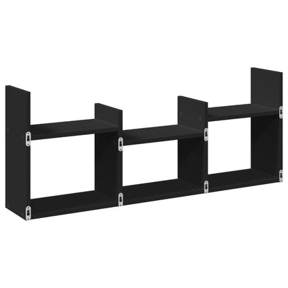 Armoire murale 100x18x40 cm noir bois d'ingénierie