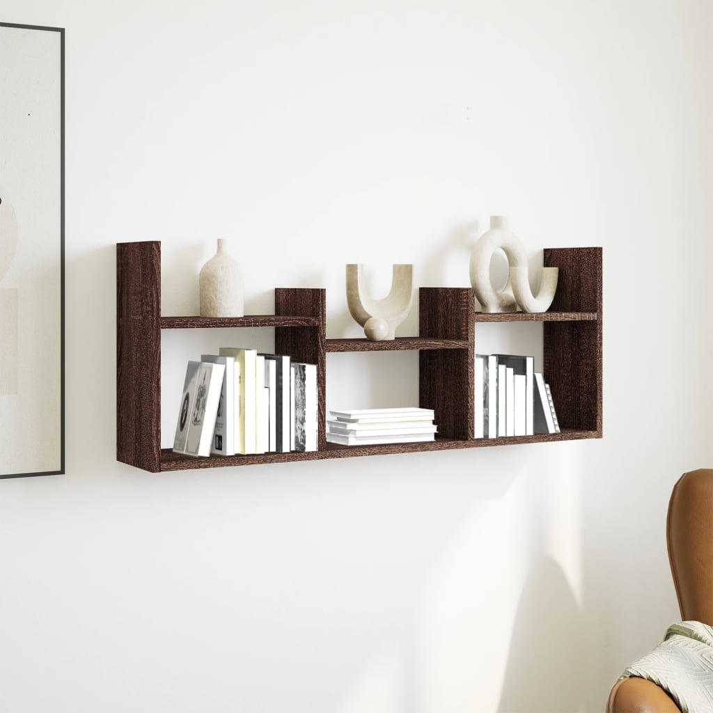 Armoire murale 100x18x40 cm chêne marron bois d'ingénierie