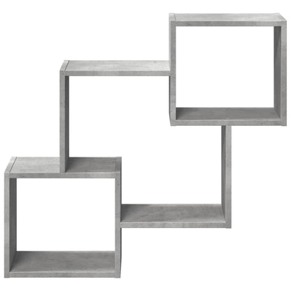 Armoire murale 78x18x71 cm gris béton bois d'ingénierie